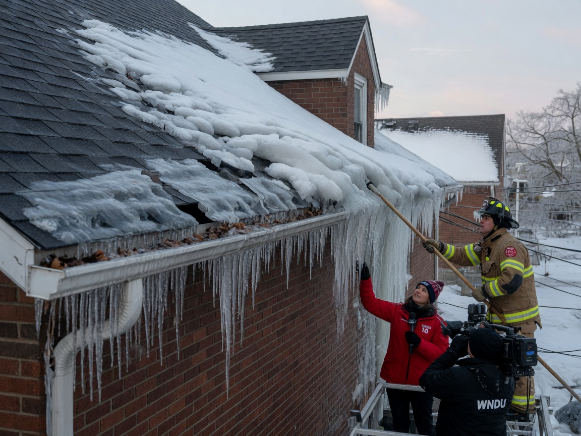 Icicles and Ice Dams: What WNDU and South Bend Fire Saw in the Deep Freeze