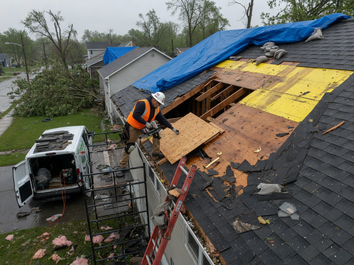 Roof Leak Repair in LaSalle Park, South Bend 46614